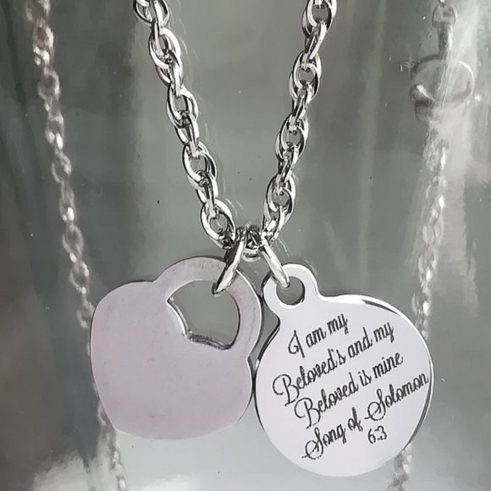 Christian Bible Verse Scripture Necklace